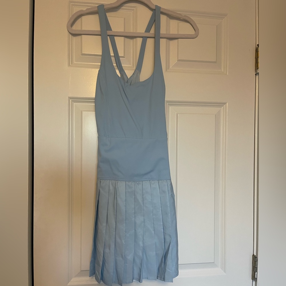 TCEC Criss Cross Back Pleated Tennis Dress